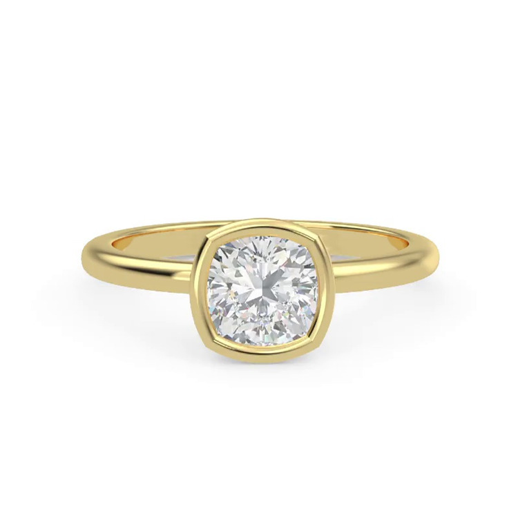 360 degree view of Danika Bezel Engagement Ring
