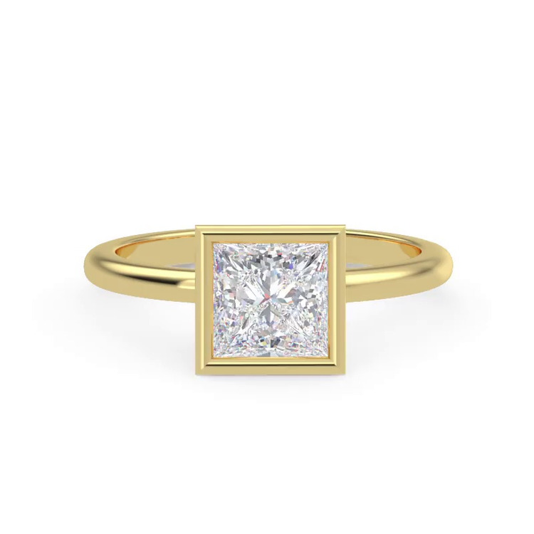 360 degree view of Danika Bezel Engagement Ring