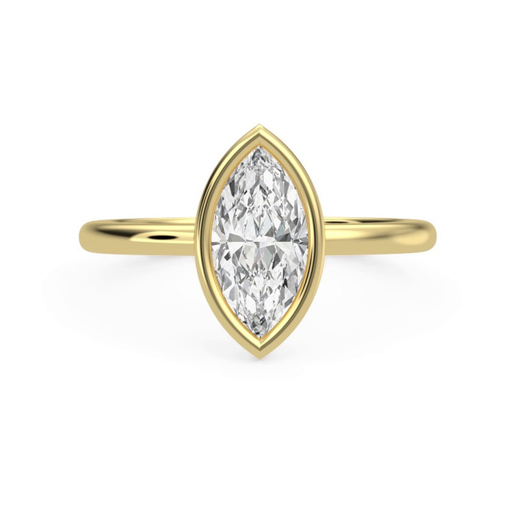 360 degree view of Danika Bezel Engagement Ring