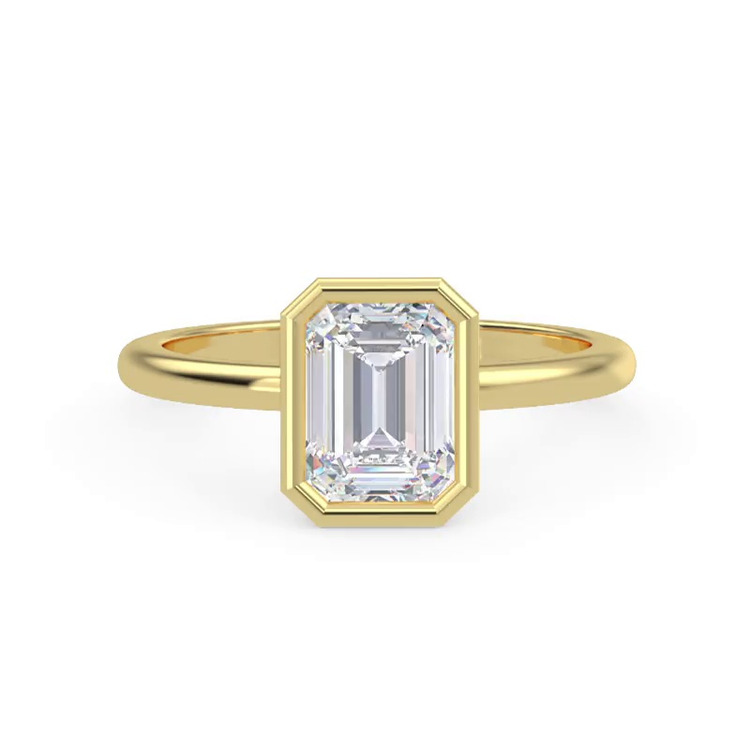 360 degree view of Danika Bezel Engagement Ring