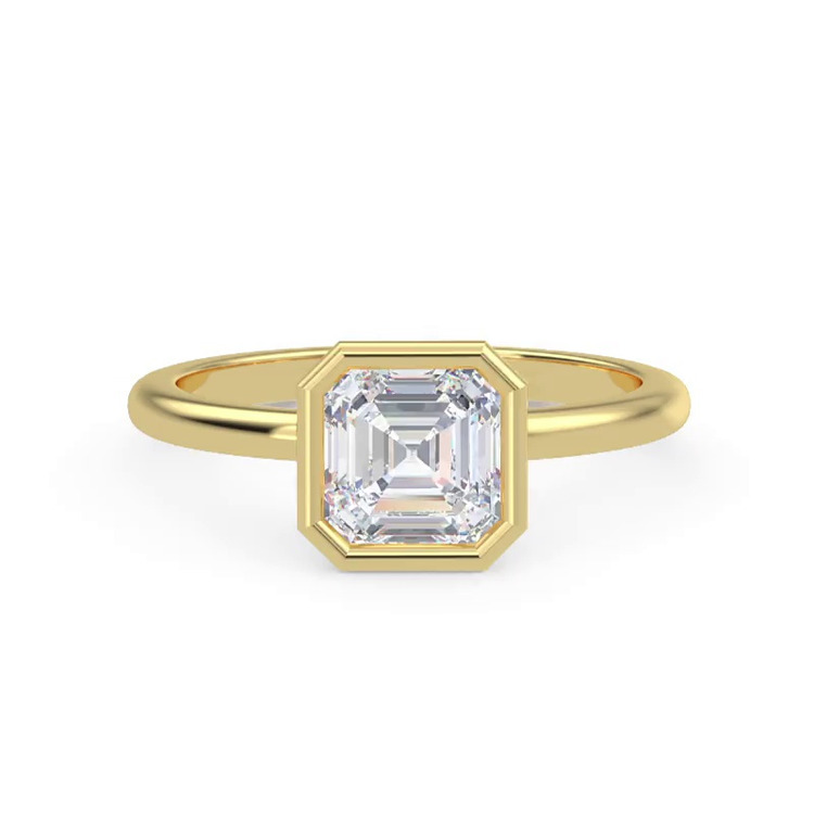 360 degree view of Danika Bezel Engagement Ring