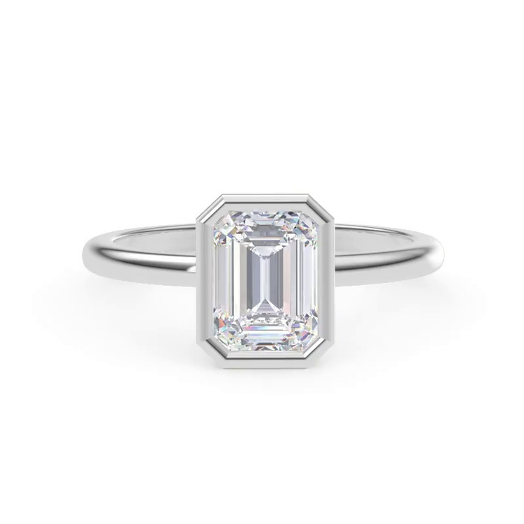 360 degree view of Danika Bezel Engagement Ring