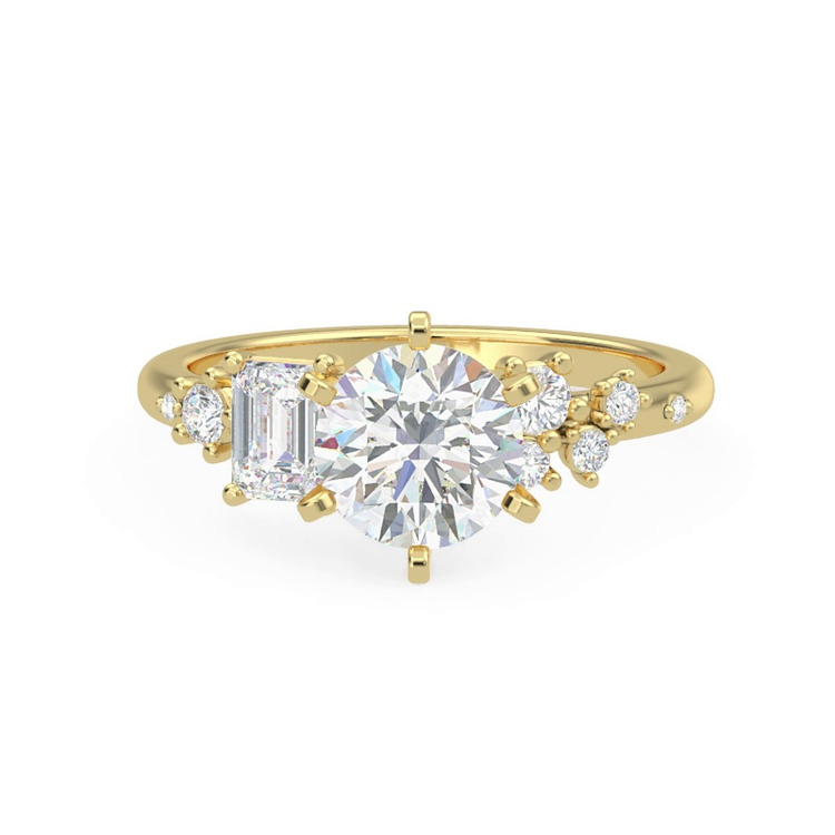 360 degree view of Patsy Asymmetrical Diamond Engagement Ring