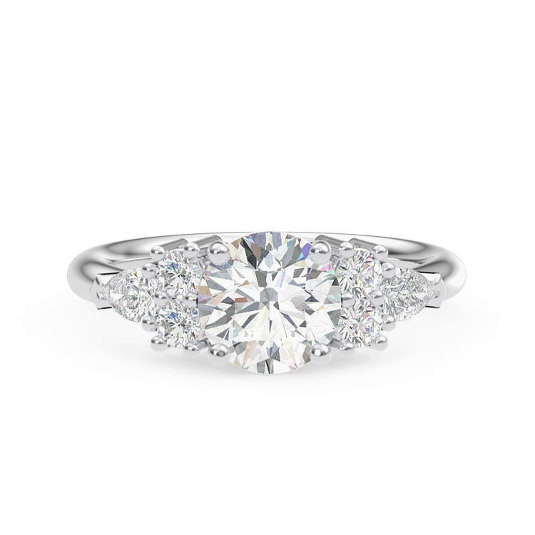 360 degree view of Serene Round And Pear Engagement Ring