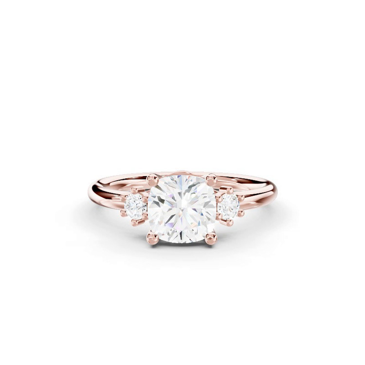 360 degree view of Marni Petite Three-Stone Engagement Ring