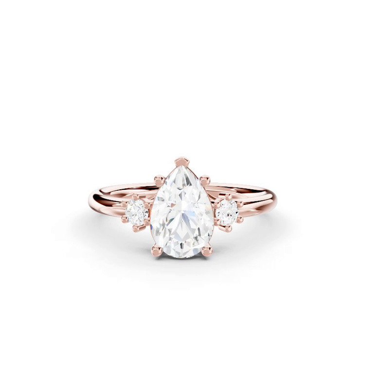 360 degree view of Marni Petite Three-Stone Engagement Ring