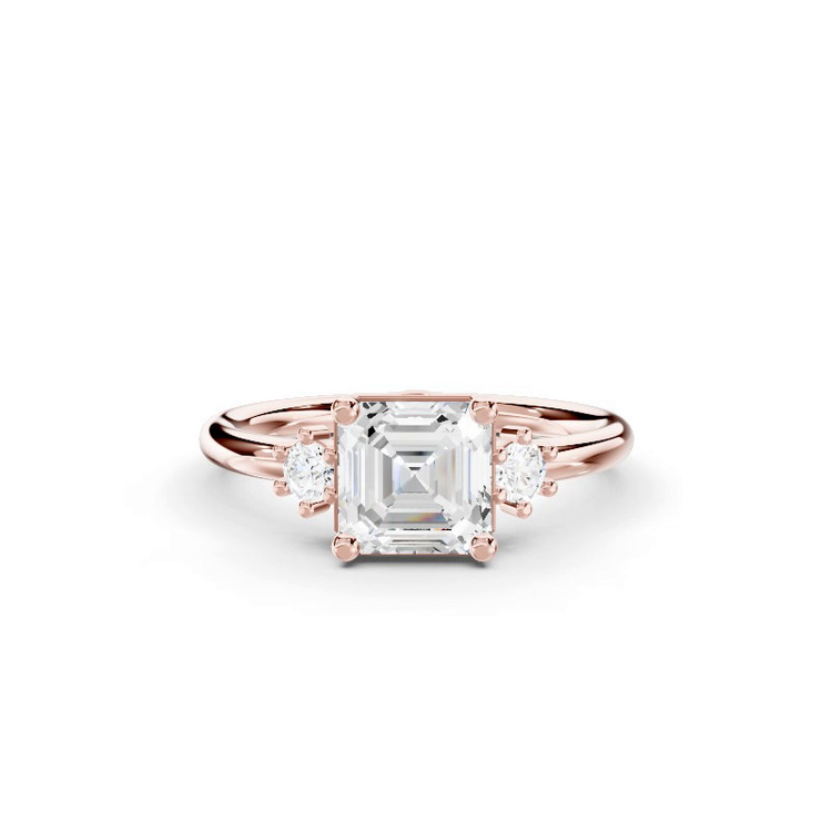 360 degree view of Marni Petite Three-Stone Engagement Ring