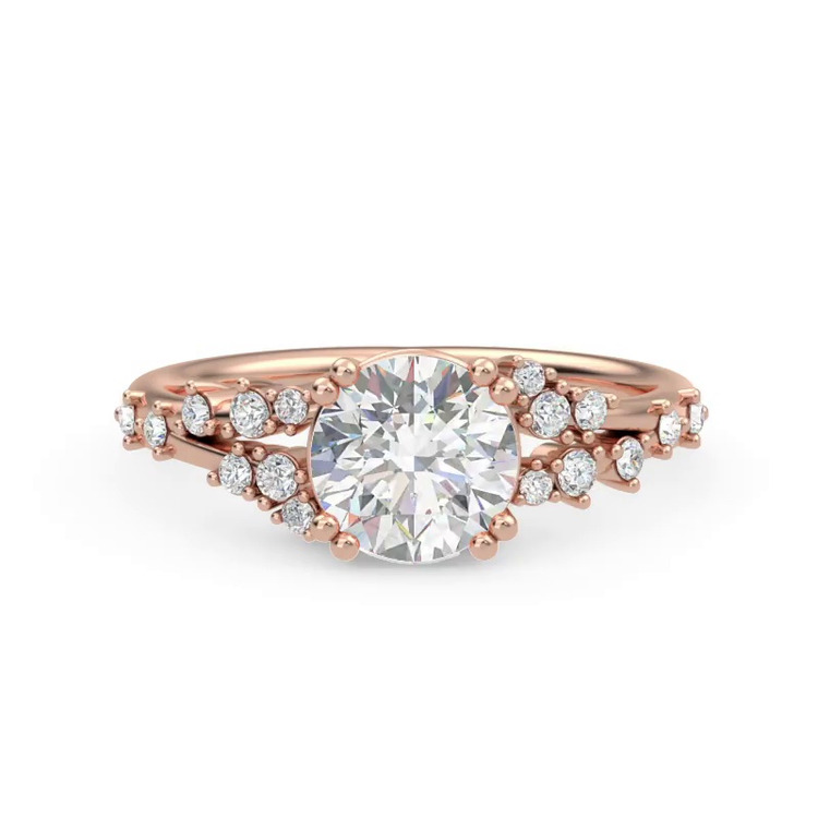 360 degree view of Symphony Scattered Engagement ring