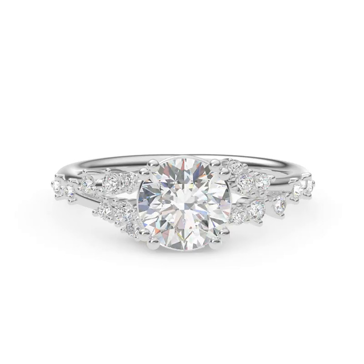 360 degree view of Symphony Scattered Engagement ring