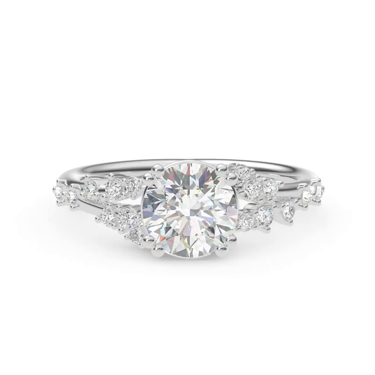 360 degree view of Symphony Scattered Engagement ring