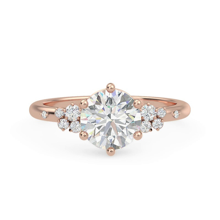 360 degree view of Bernice Cluster Engagement Ring