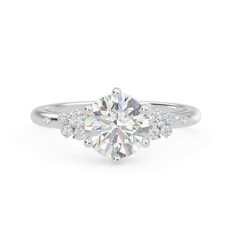 360 degree view of Bernice Cluster Engagement Ring