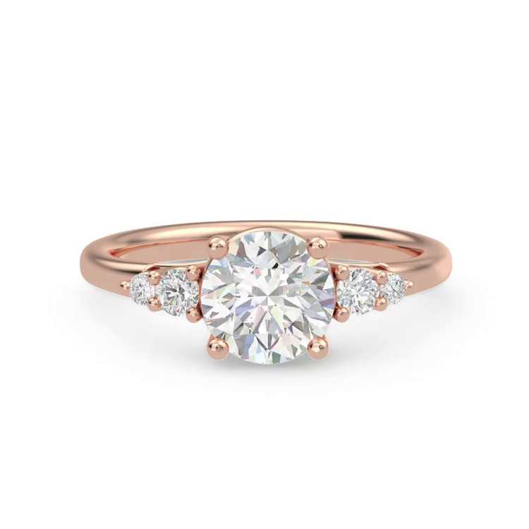 360 degree view of Rhea Duo Graduated Side-Stone Engagement Ring