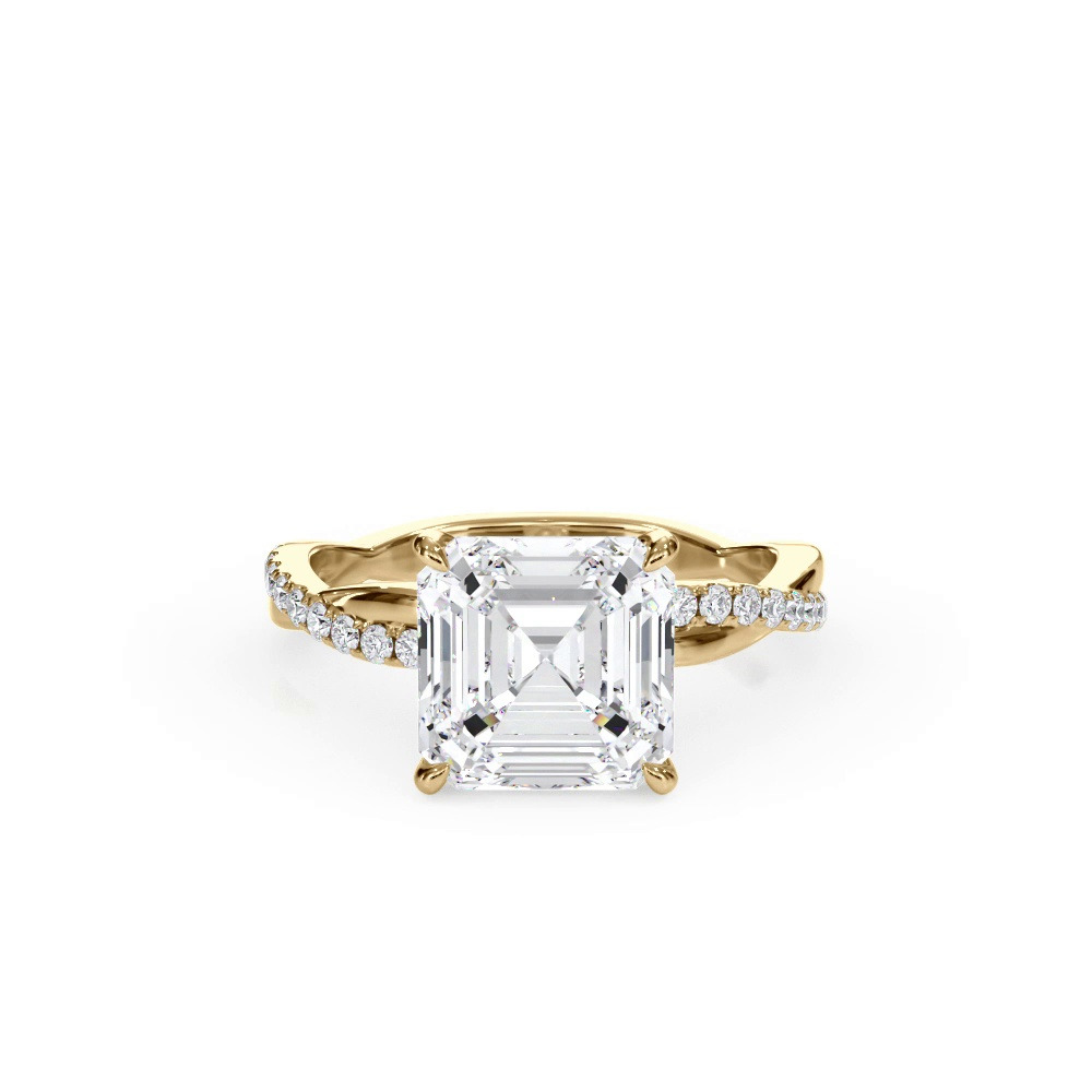 360 degree view of Bellora Pavé Twist Lab Engagement Ring