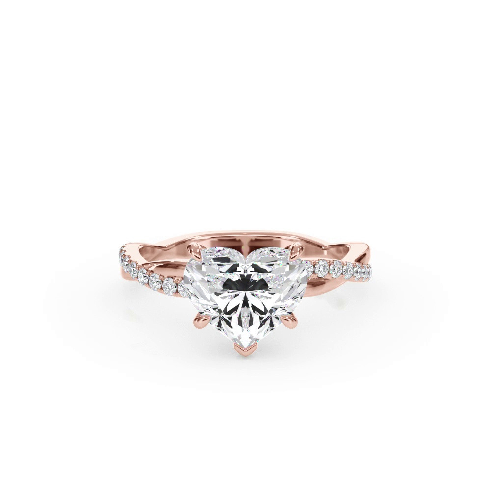 360 degree view of Bellora Pavé Twist Lab Engagement Ring