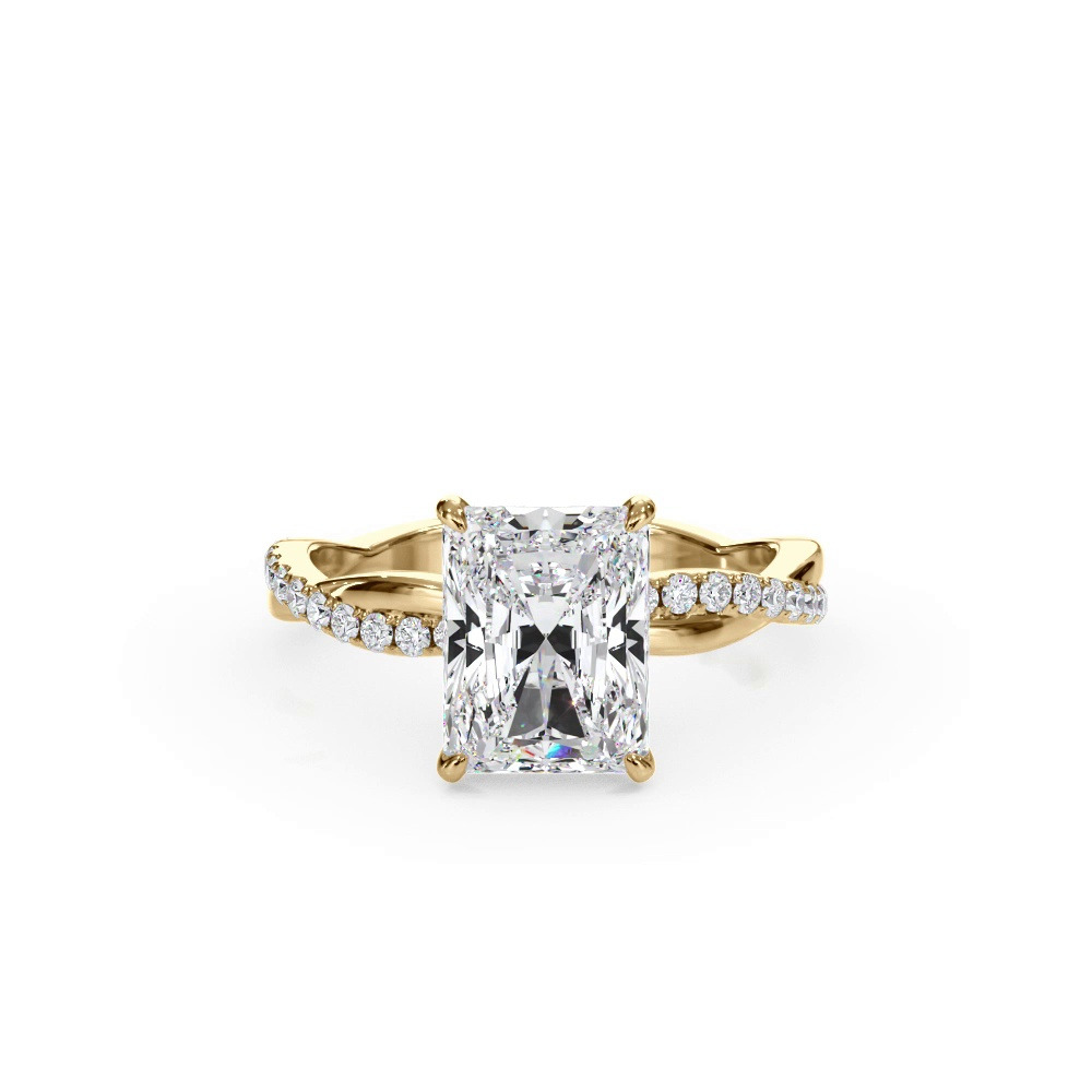 360 degree view of Bellora Pavé Twist Lab Engagement Ring
