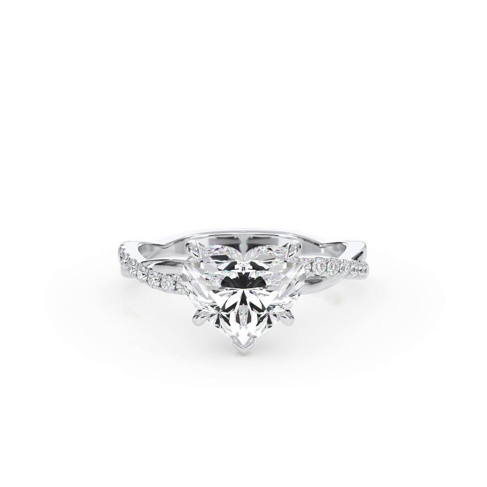 360 degree view of Bellora Pavé Twist Lab Engagement Ring