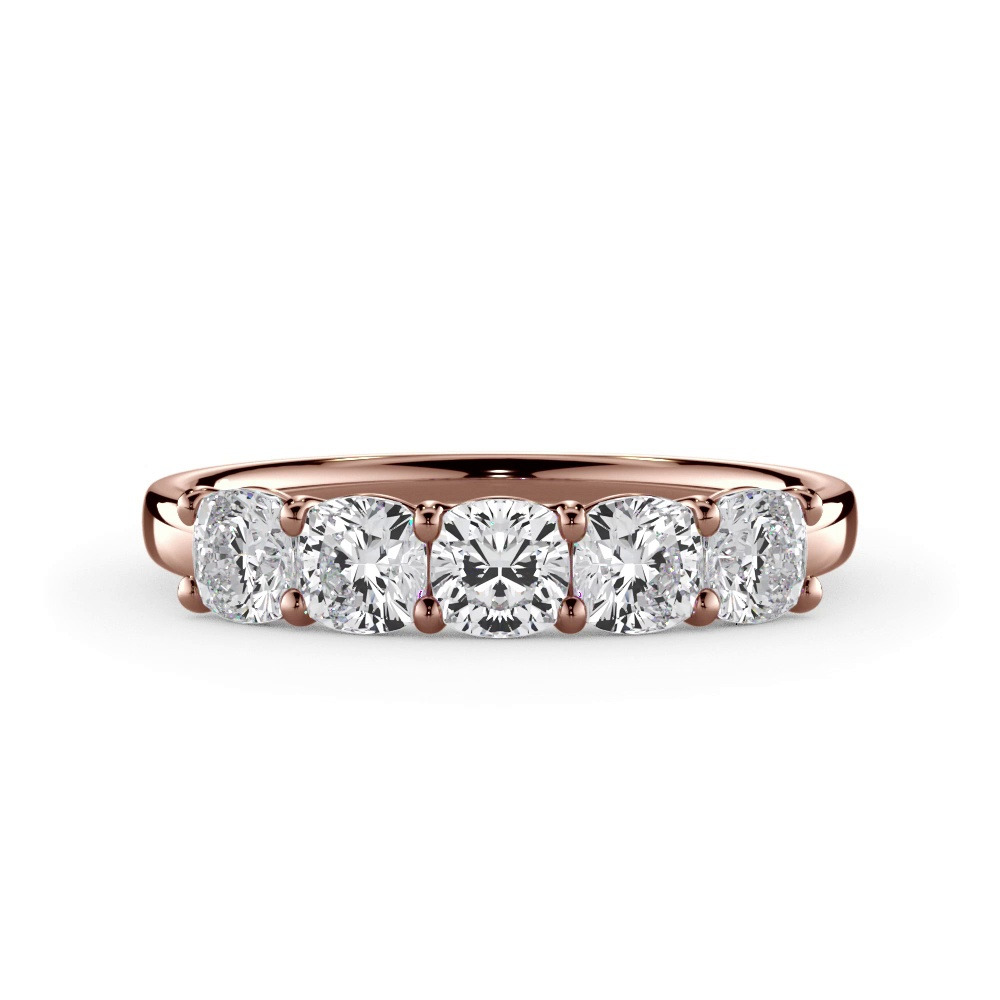 360 degree view of Cushion Cut Lab Diamond 5 Stone Ring (1.00 ct. tw.)