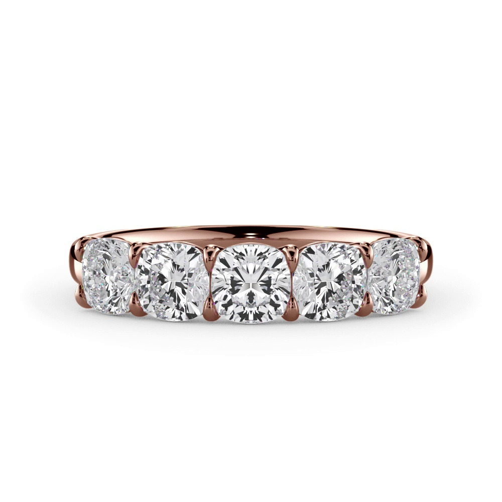360 degree view of Cushion Cut Lab Diamond 5 Stone Ring (1.50 ct. tw.)