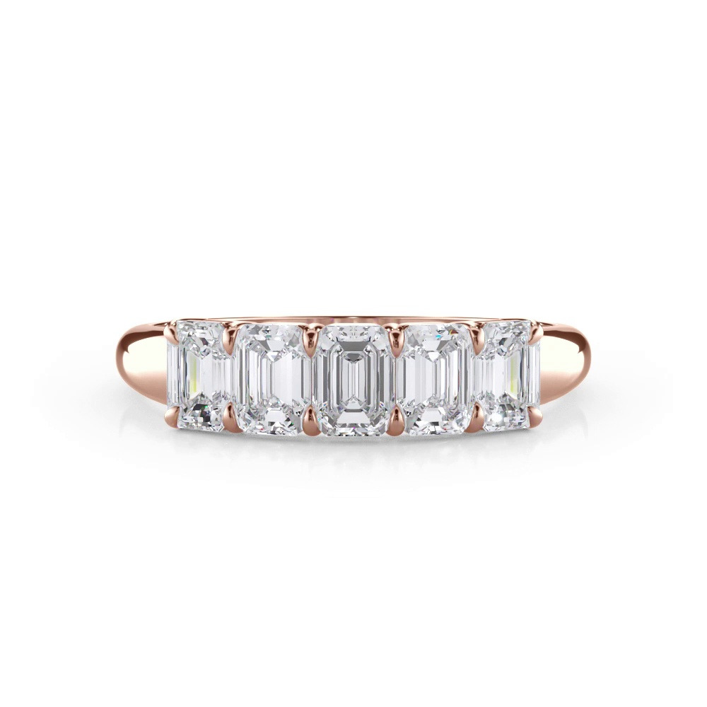 360 degree view of Emerald Cut Diamond 5 Stone Ring (1.00 ct. tw.)