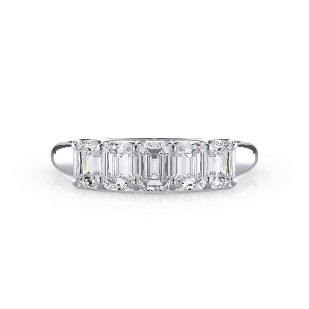 360 degree view of Emerald Cut Diamond 5 Stone Ring (1.00 ct. tw.)