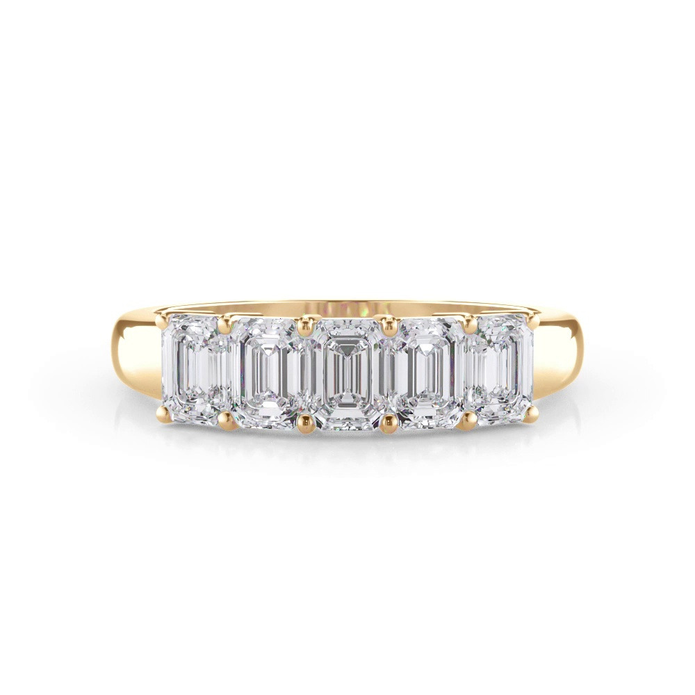 360 degree view of Emerald Cut Diamond 5 Stone Ring (1.50 ct. tw.)