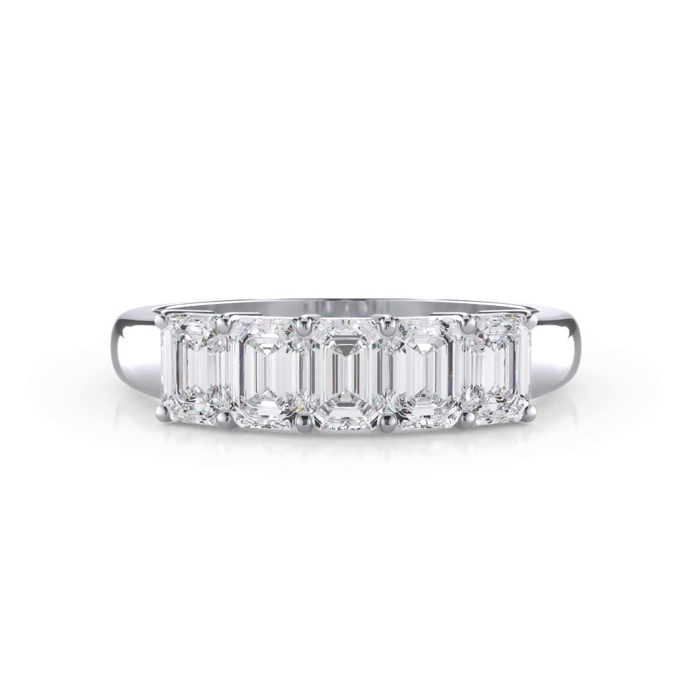 360 degree view of Emerald Cut Diamond 5 Stone Ring (2.00 ct. tw.)