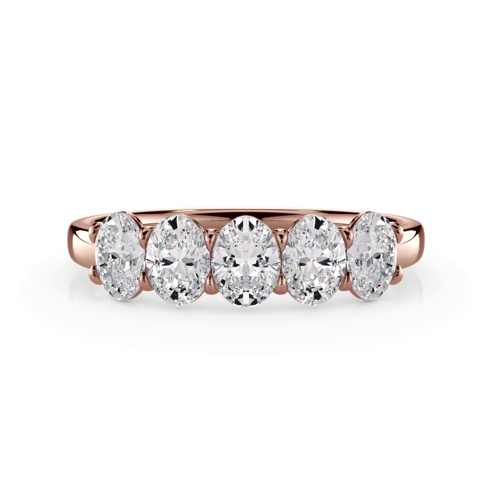 360 degree view of Oval Cut Diamond 5 Stone Ring (1.00 ct. tw.)