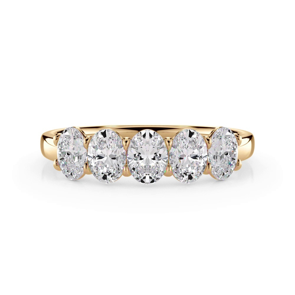 360 degree view of Oval Cut Diamond 5 Stone Ring (1.00 ct. tw.)