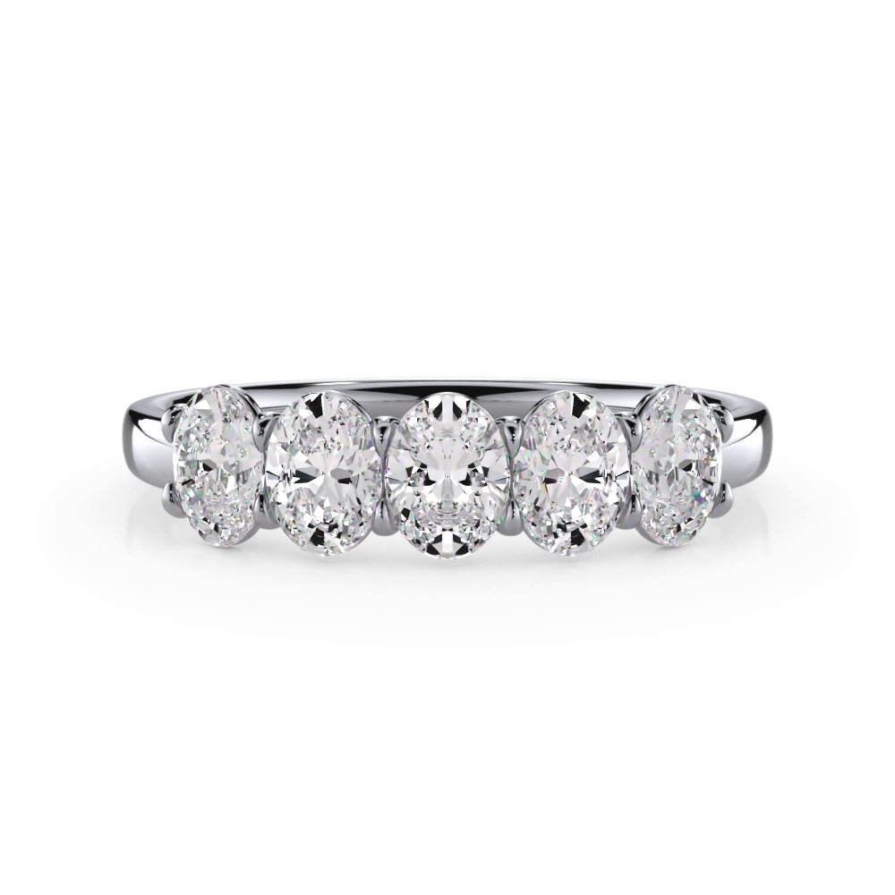 360 degree view of Oval Cut Diamond 5 Stone Ring (1.00 ct. tw.)