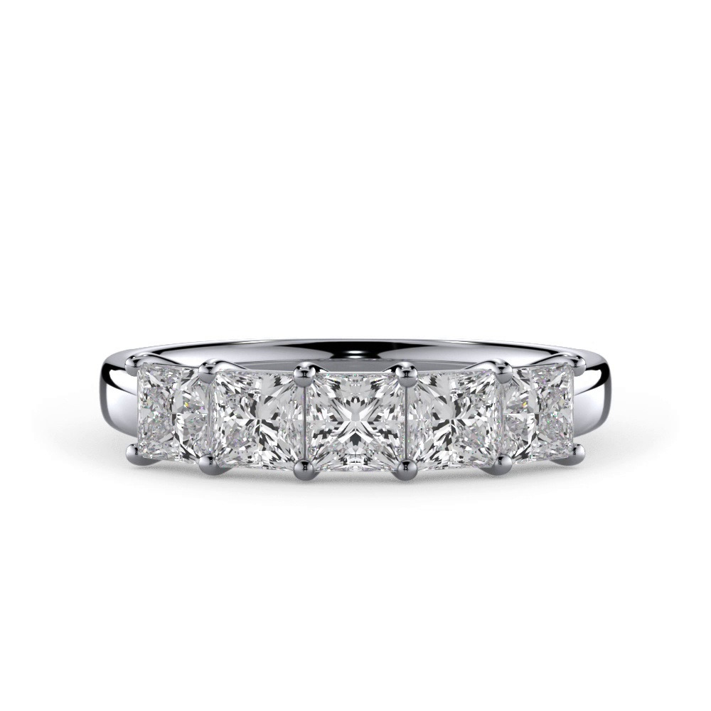 360 degree view of Princess Cut Diamond 5 Stone Ring (1.00 ct. tw.)