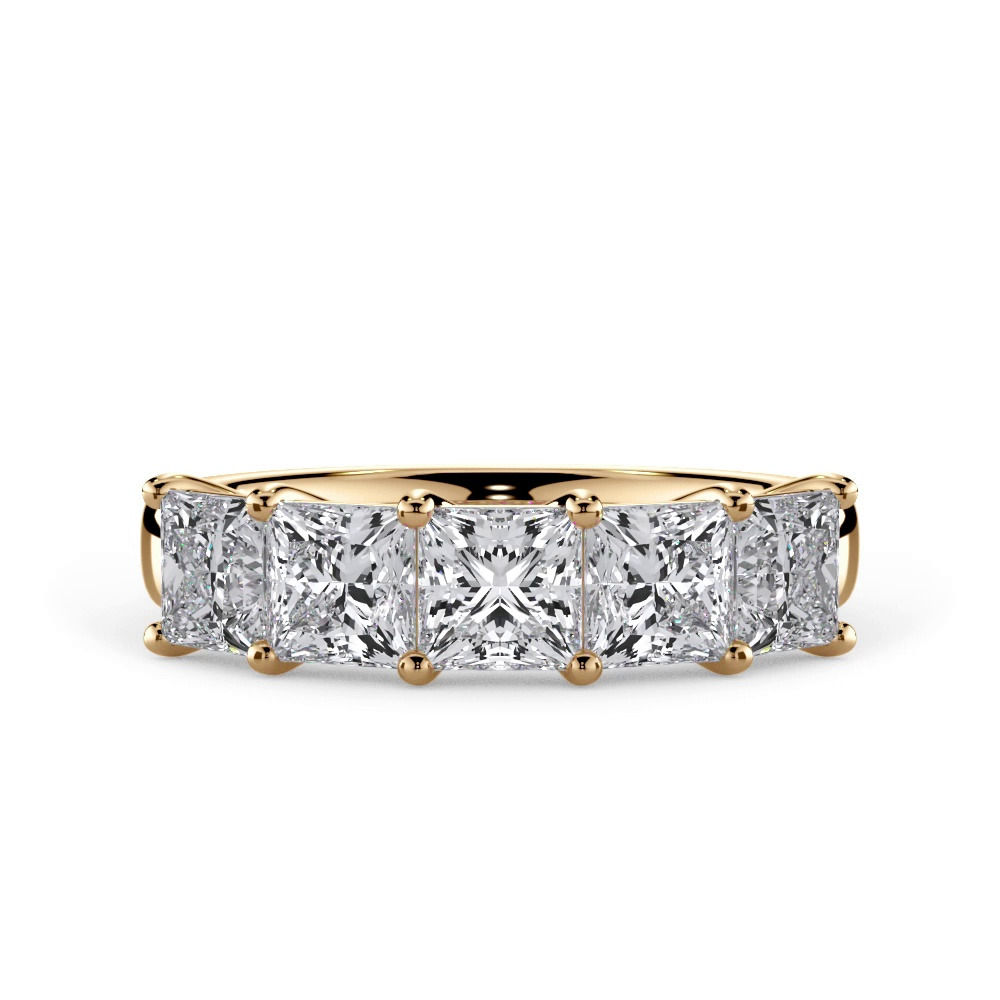 360 degree view of Princess Cut Lab Diamond 5 Stone Ring (2.00 ct. tw.)