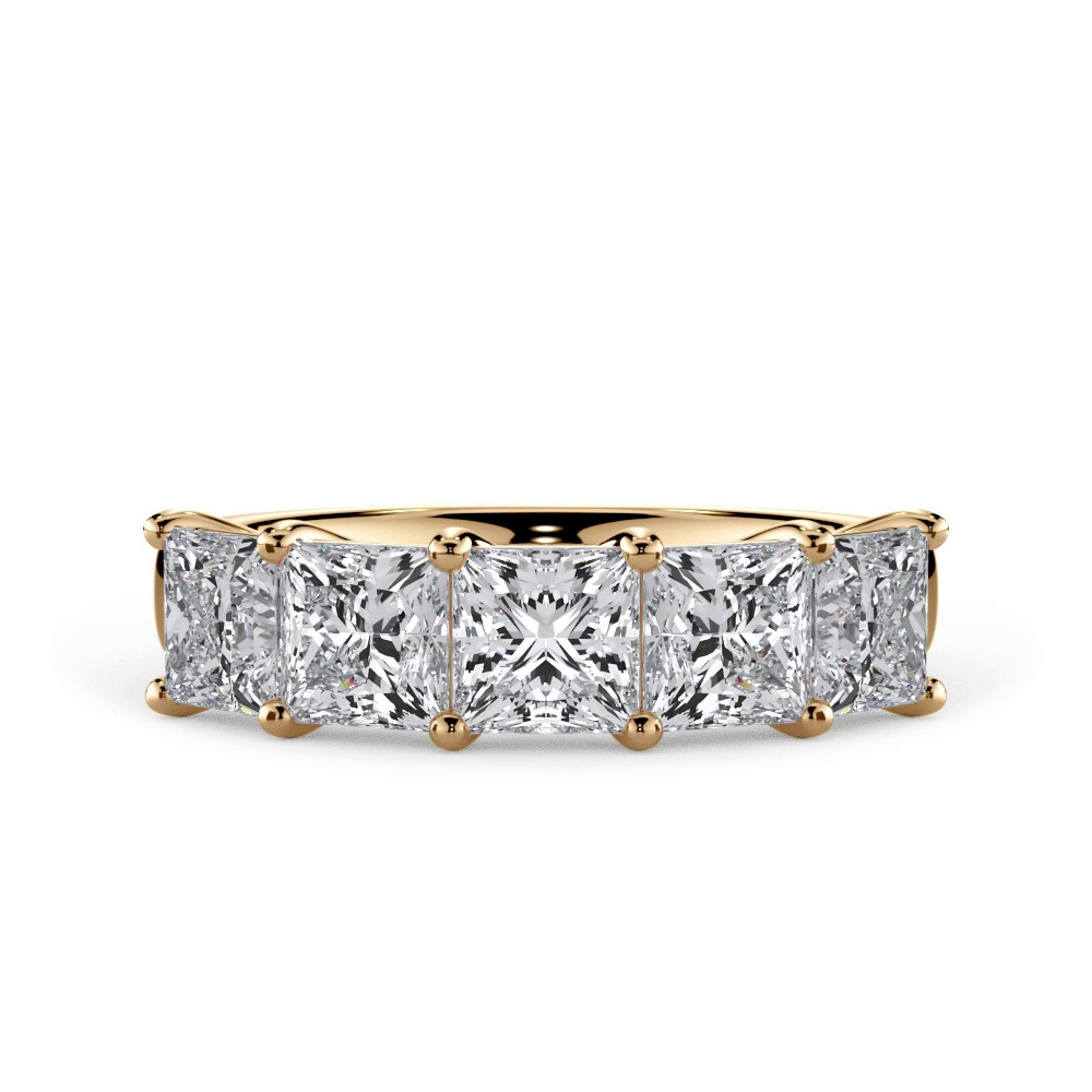 360 degree view of Princess Cut Lab Diamond 5 Stone Ring (2.50 ct. tw.)