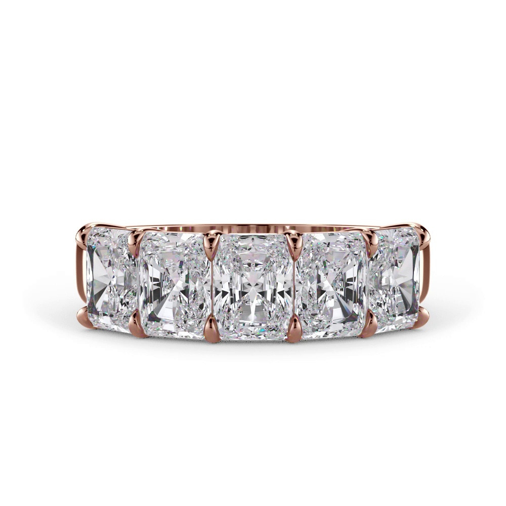 360 degree view of Radiant Cut Lab Diamond 5 Stone Ring (2.50 ct. tw.)