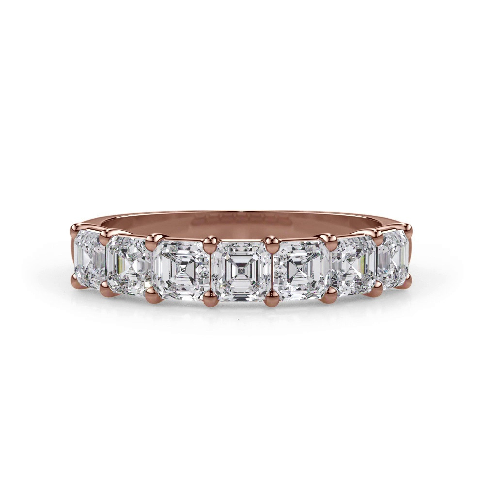 360 degree view of Asscher Cut Lab Diamond 7 Stone Ring (1.00 ct. tw.)