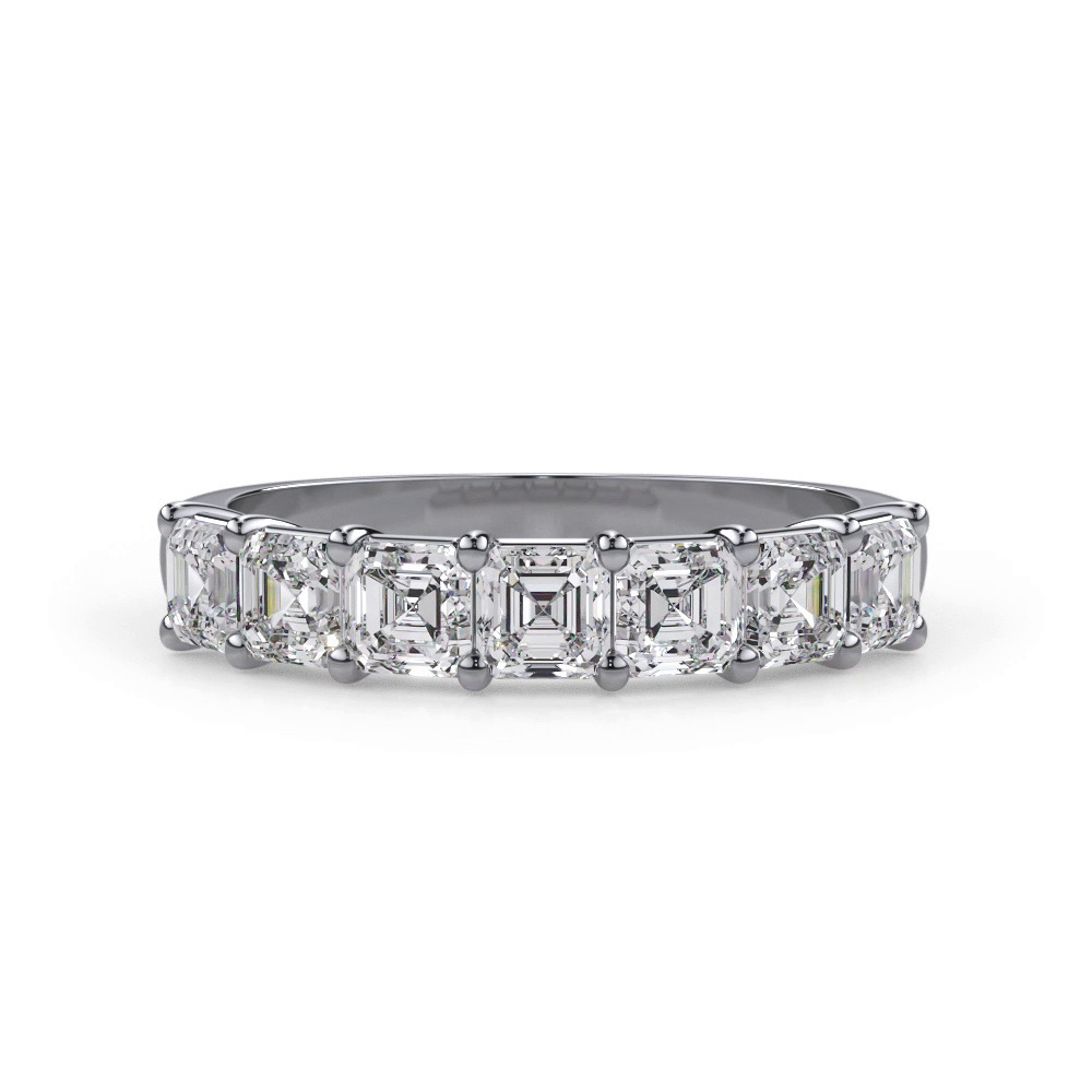 360 degree view of Asscher Cut Lab Diamond 7 Stone Ring (1.00 ct. tw.)