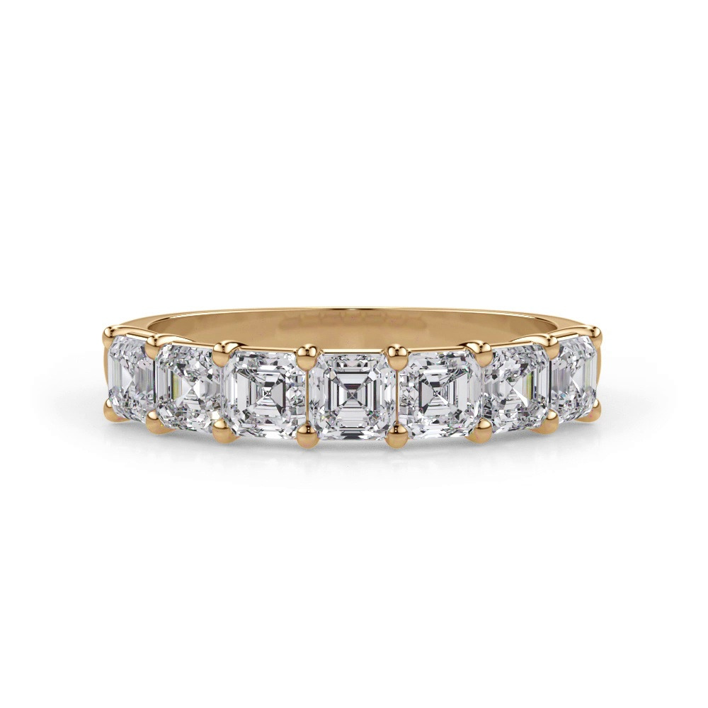 360 degree view of Asscher Cut Lab Diamond 7 Stone Ring (1.00 ct. tw.)