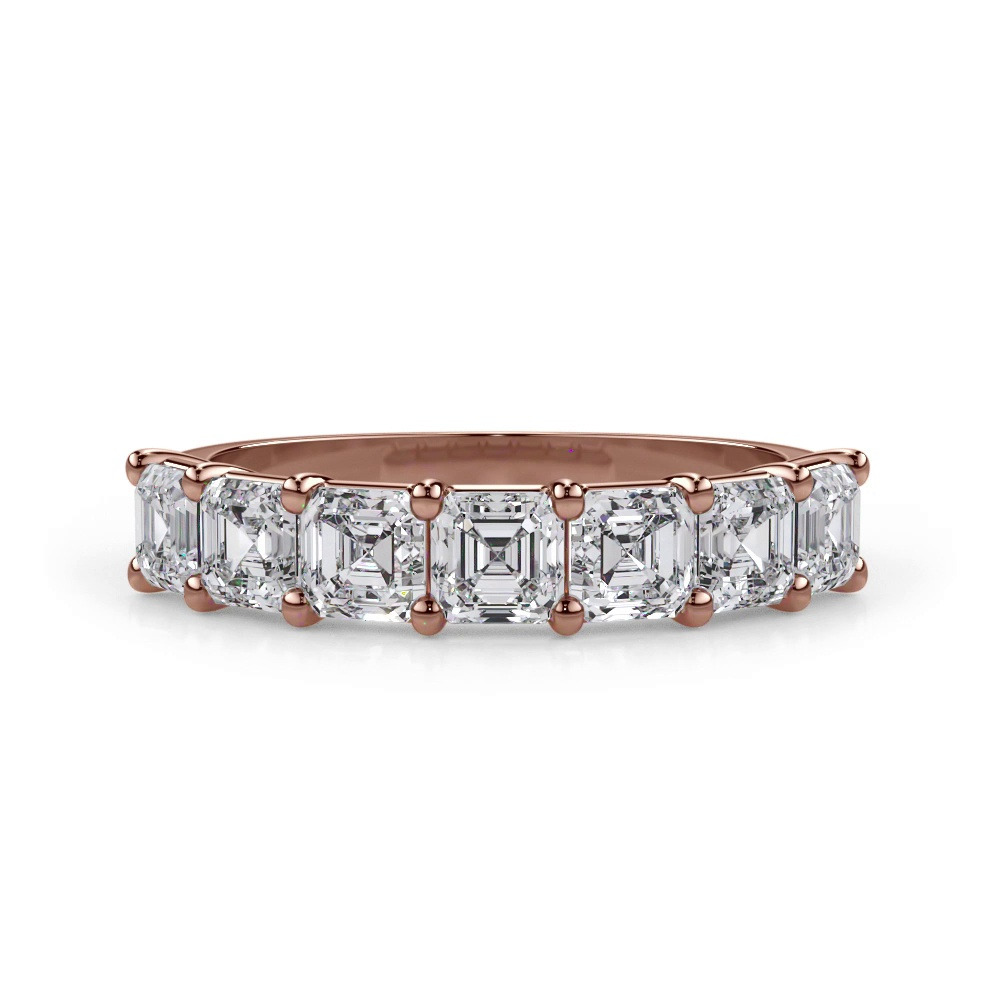 360 degree view of Asscher Cut Lab Diamond 7 Stone Ring (1.50 ct. tw.)
