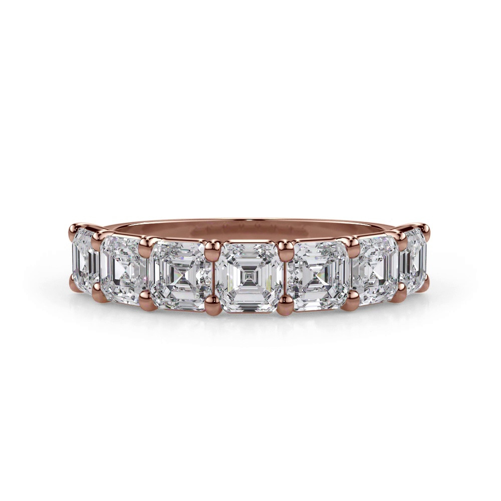 360 degree view of Asscher Cut Lab Diamond 7 Stone Ring (2.00 ct. tw.)