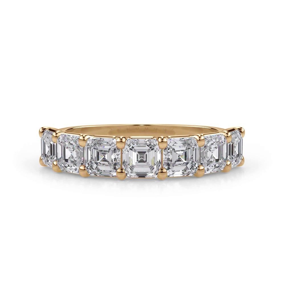 360 degree view of Asscher Cut Lab Diamond 7 Stone Ring (2.00 ct. tw.)