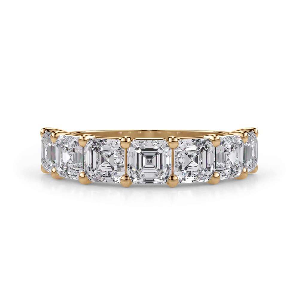 360 degree view of Asscher Cut Lab Diamond 7 Stone Ring (3.00 ct. tw.)