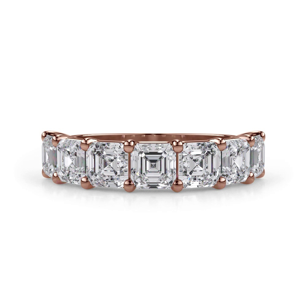 360 degree view of Asscher Cut Lab Diamond 7 Stone Ring (3.00 ct. tw.)