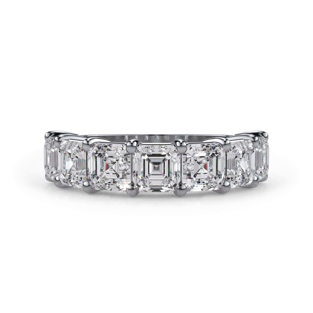 360 degree view of Asscher Cut Diamond 7 Stone Ring (3.50 ct. tw.)