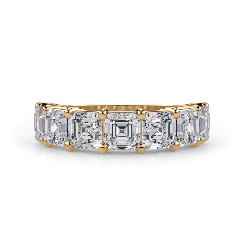 360 degree view of Asscher Cut Diamond 7 Stone Ring (3.50 ct. tw.)