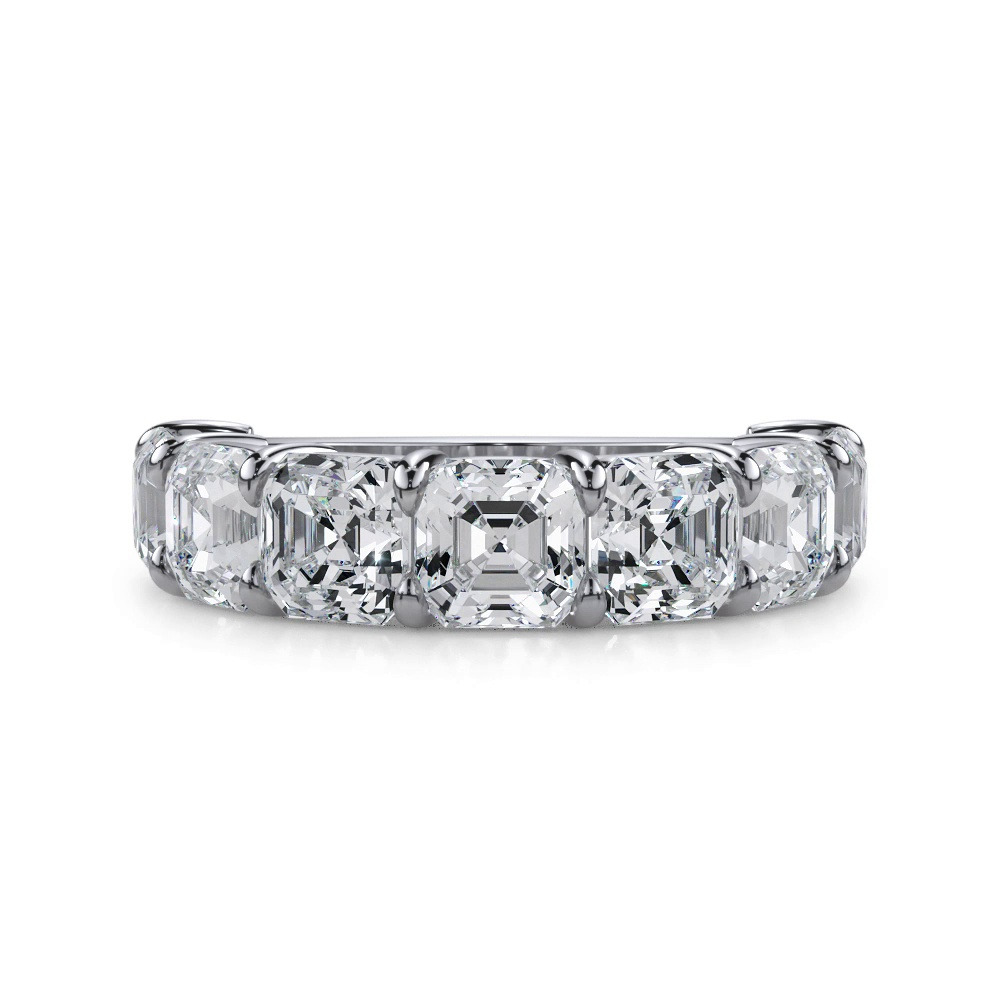 360 degree view of Asscher Cut Diamond 7 Stone Ring (5.00 ct. tw.)