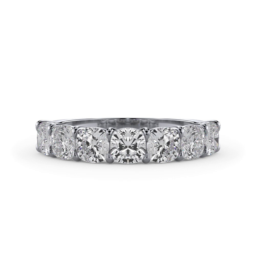 360 degree view of Cushion Cut Lab Diamond 7 Stone Ring (2.00 ct. tw.)