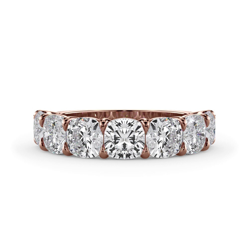 360 degree view of Cushion Cut Lab Diamond 7 Stone Ring (3.50 ct. tw.)