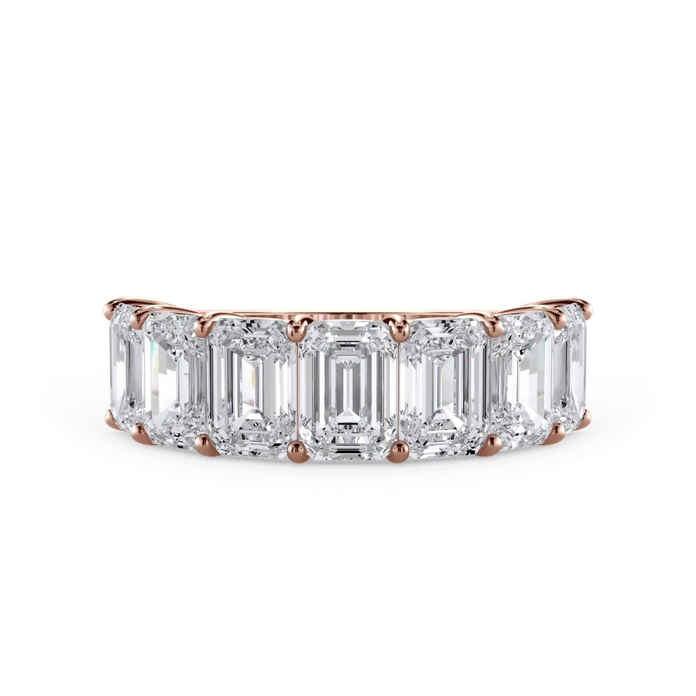 360 degree view of Emerald Cut Diamond 7 Stone Ring (5.00 ct. tw.)