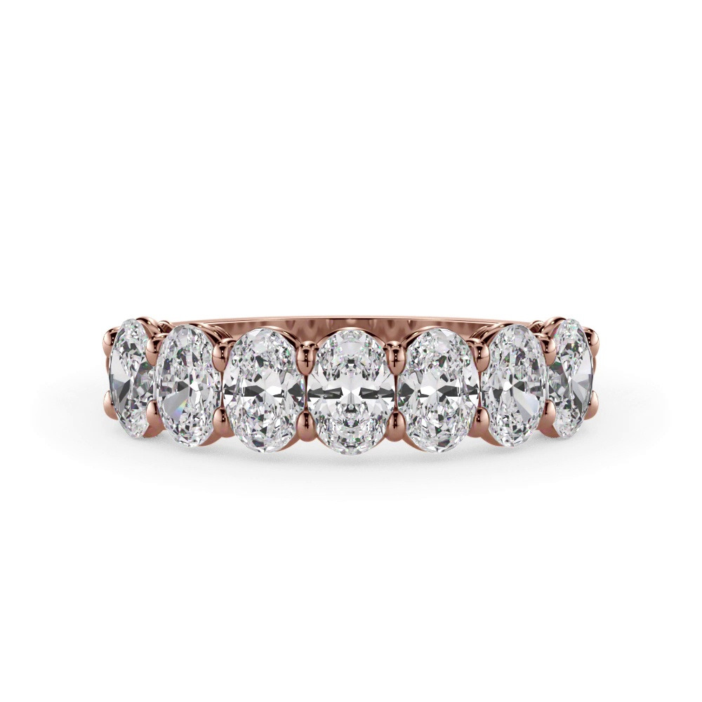 360 degree view of Oval Cut Lab Diamond 7 Stone Ring (1.50 ct. tw.)