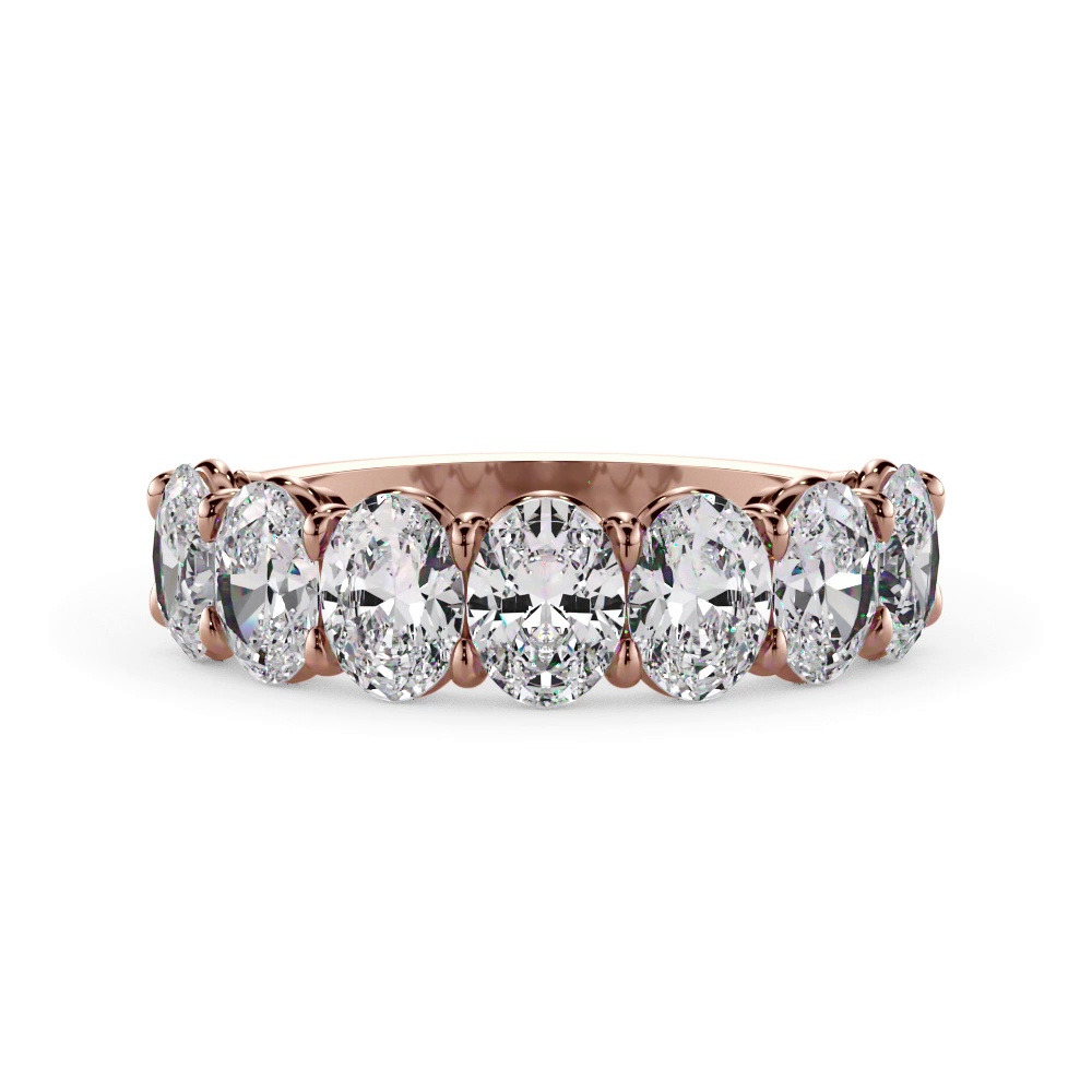 360 degree view of Oval Cut Lab Diamond 7 Stone Ring (2.00 ct. tw.)